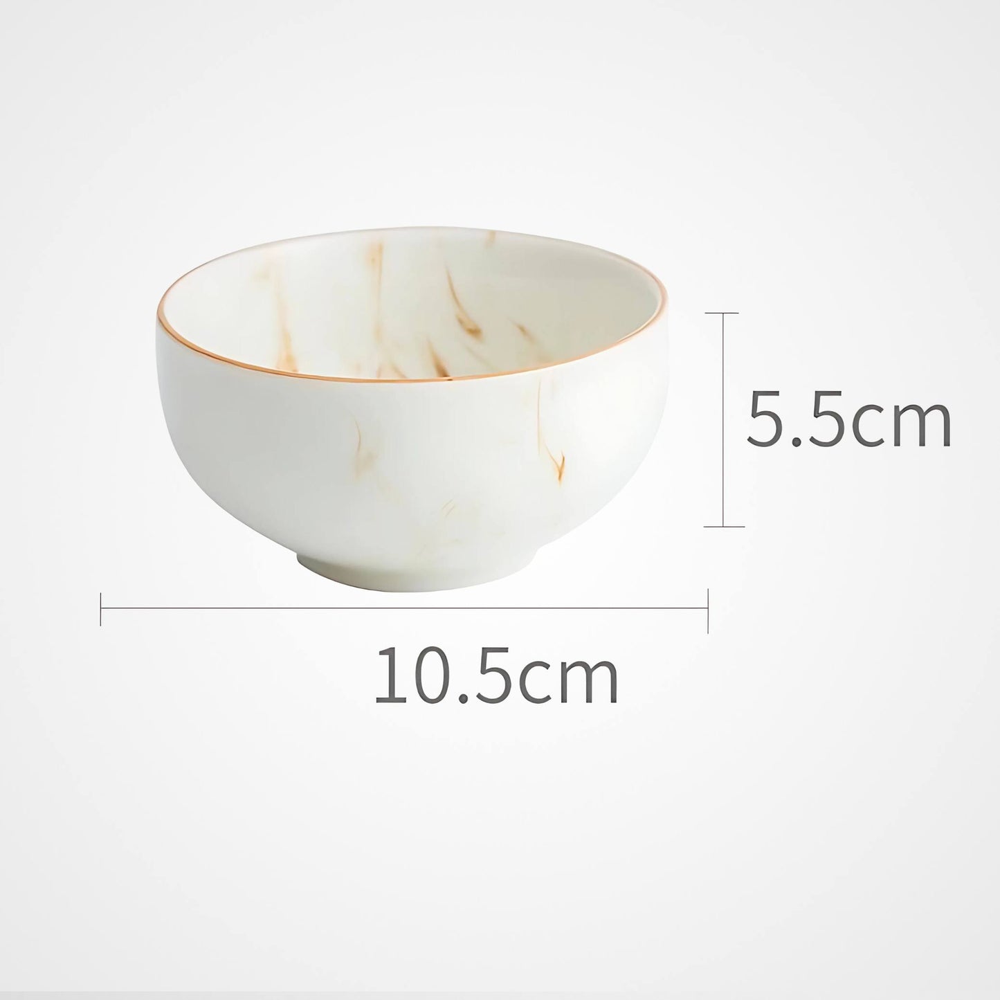 Marbled Ceramic Kitchenware Cream Bowls And Dishes