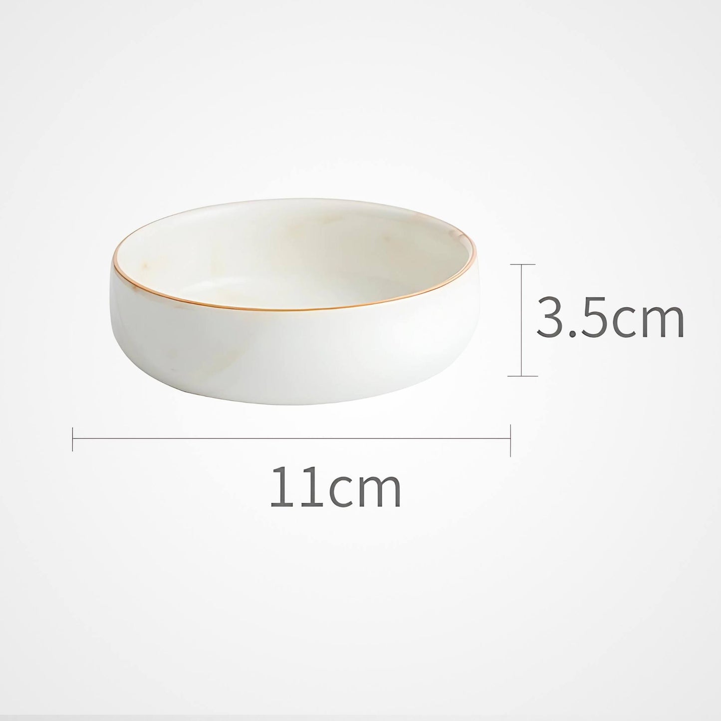 Marbled Ceramic Kitchenware Cream Bowls And Dishes