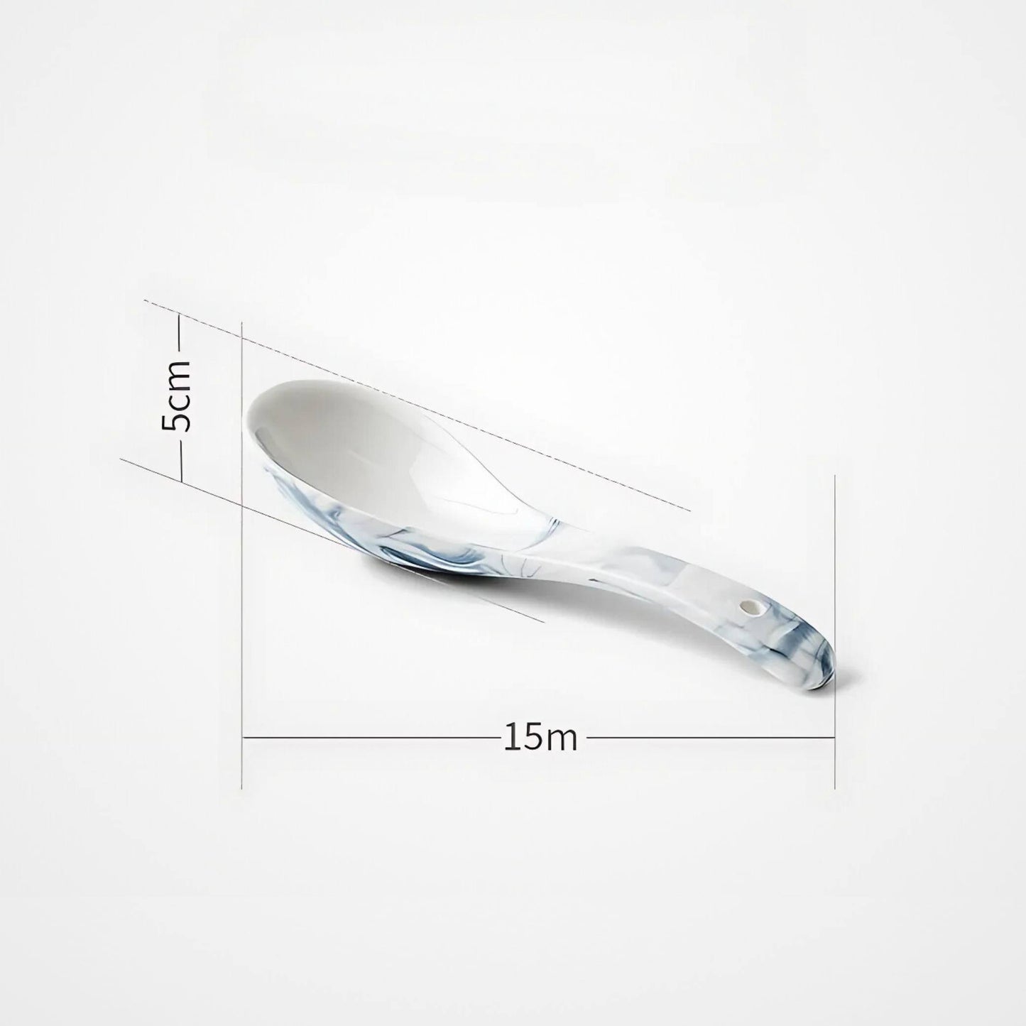 Nordic Blue Marble Print Porcelain Tableware Dishes