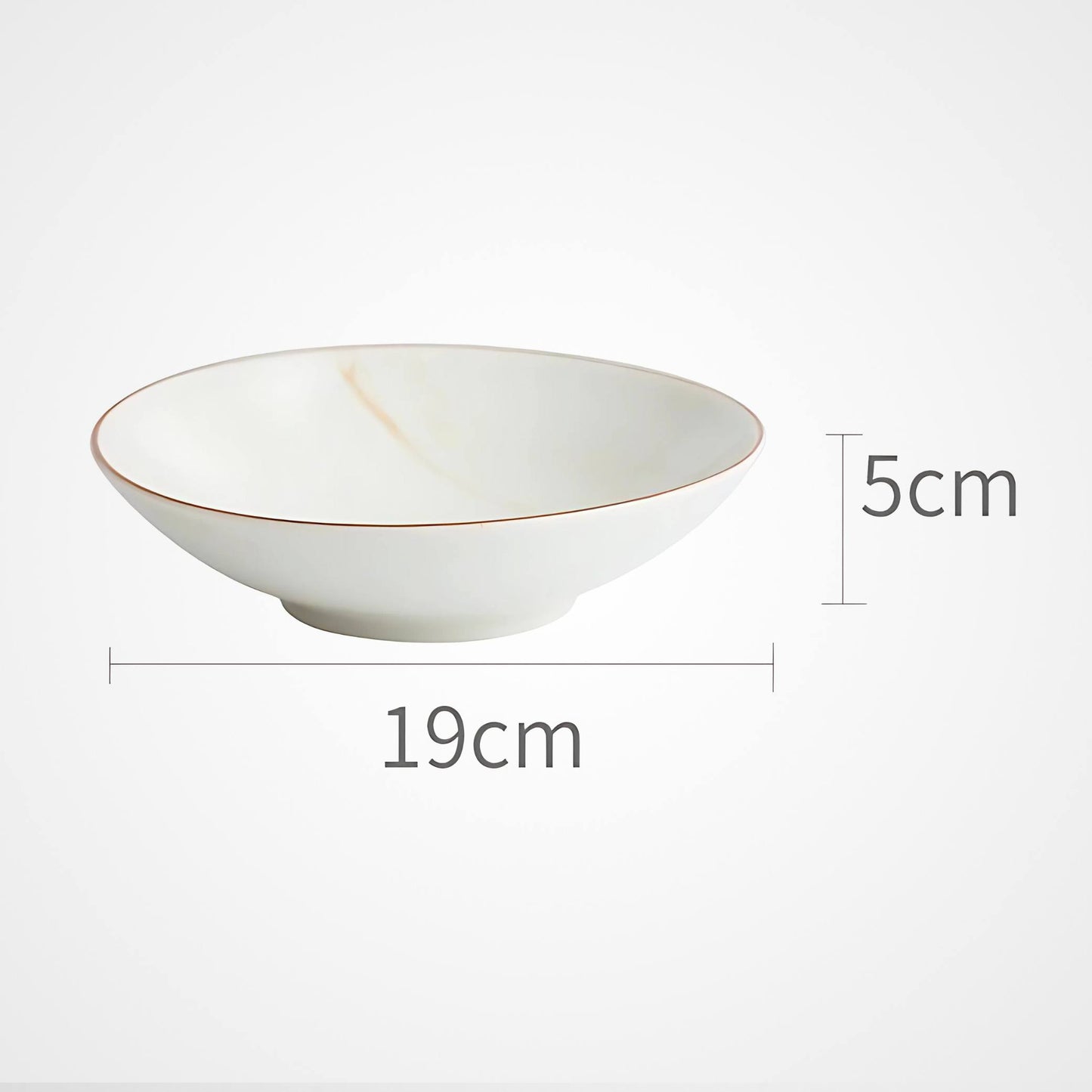 Marbled Ceramic Kitchenware Cream Bowls And Dishes