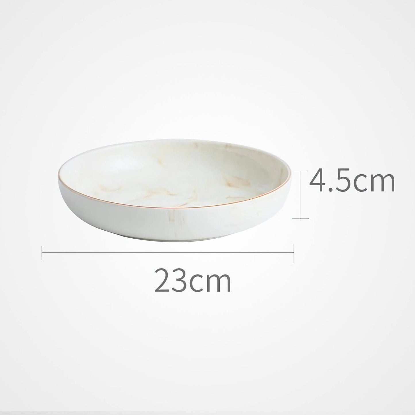Marbled Ceramic Kitchenware Cream Bowls And Dishes