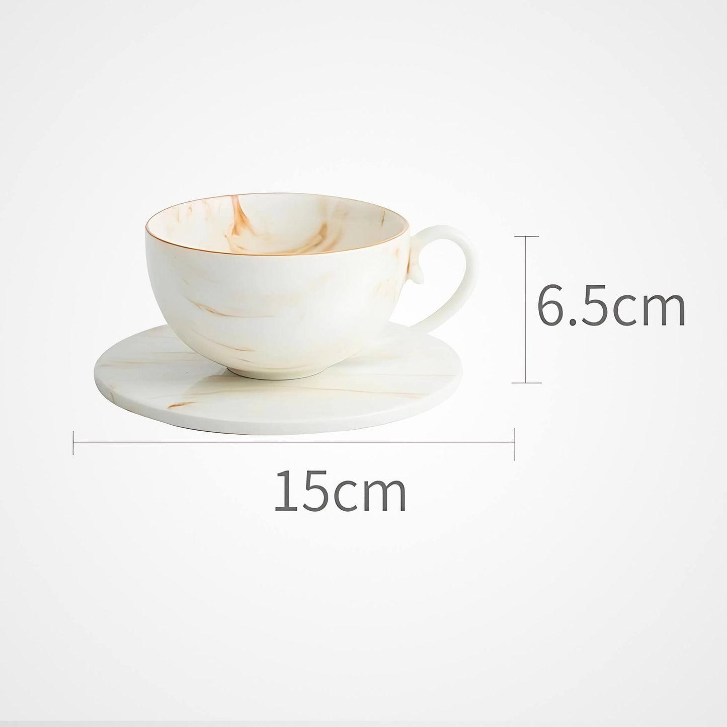 Marbled Ceramic Kitchenware Cream Bowls And Dishes