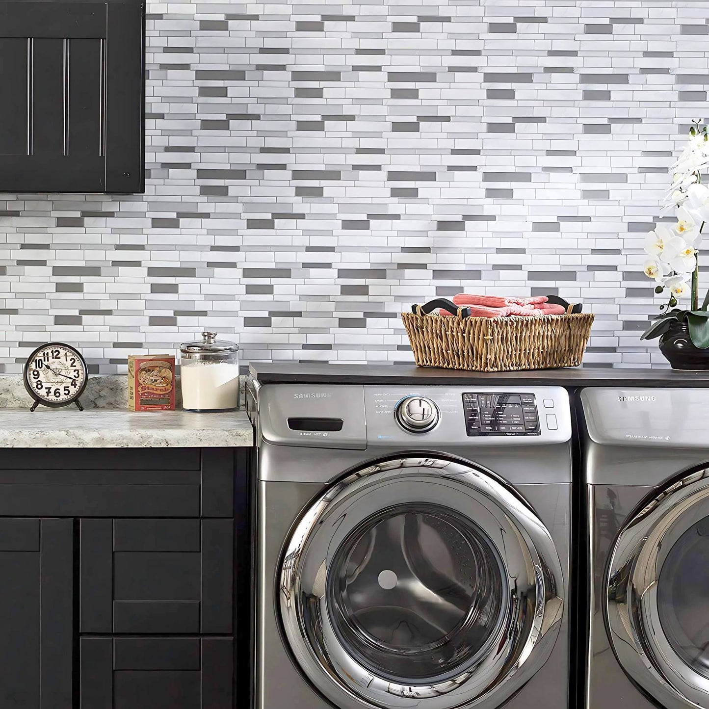Three-Dimensional Oil-Proof Tile Pattern Wallpaper Stickers