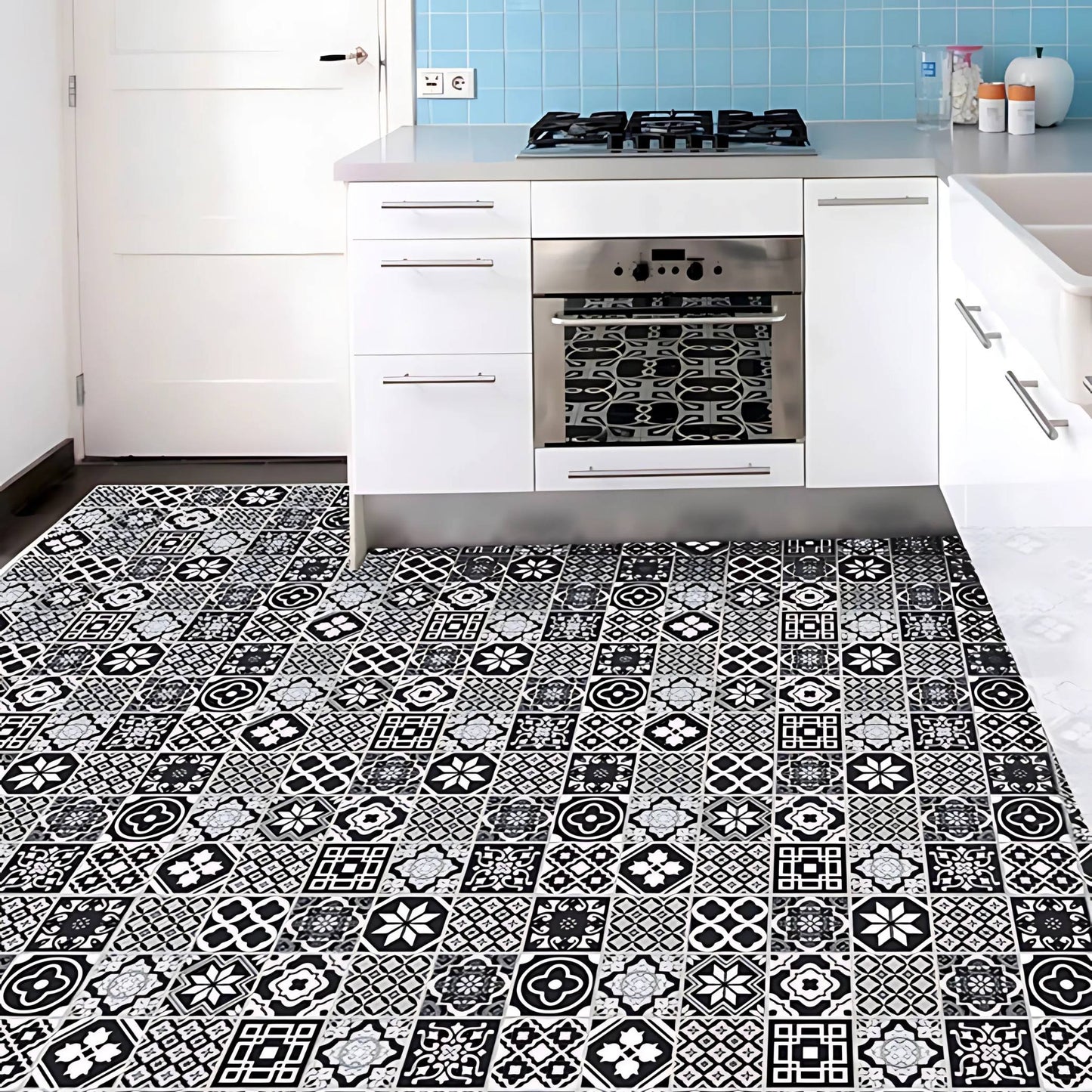 Mosaic Kitchen Greaseproof Wall and Floor Decor