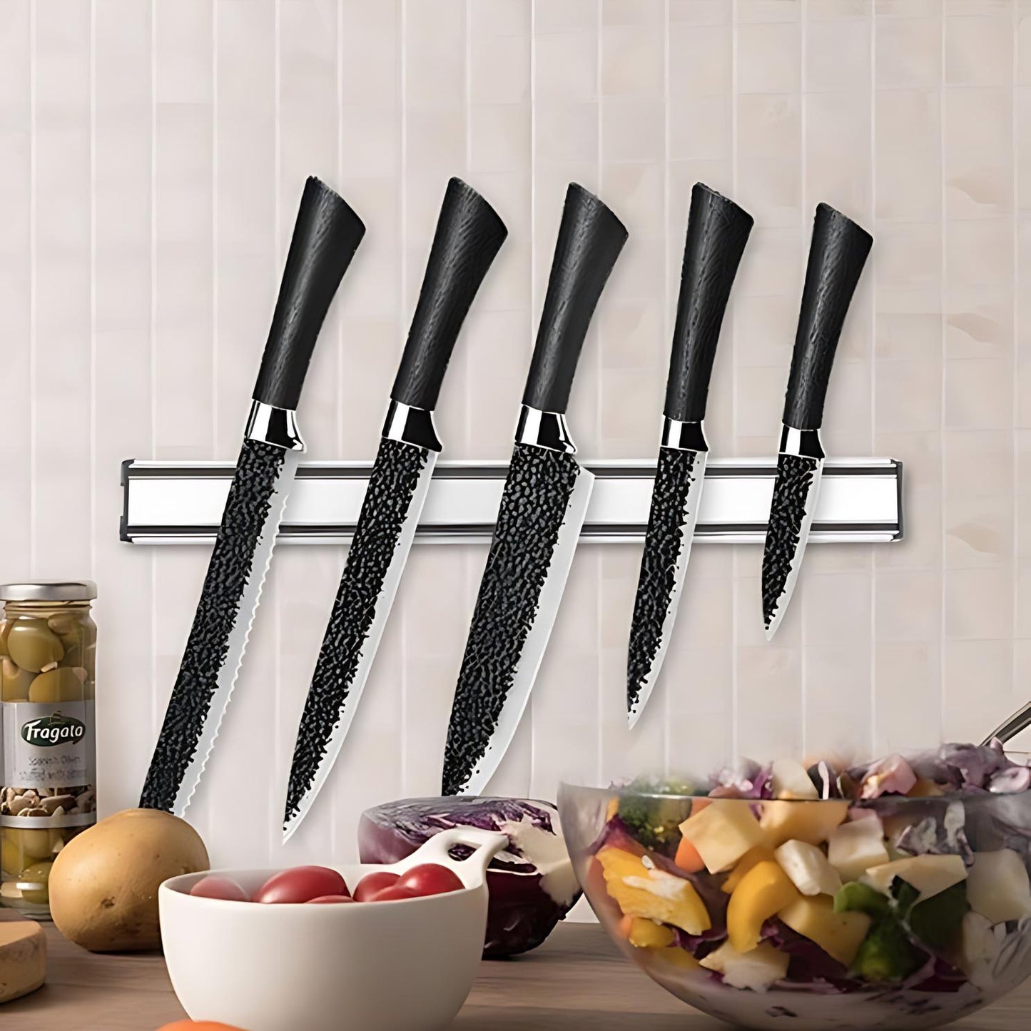 Magnetic Knife Holder Easy Placement Strip