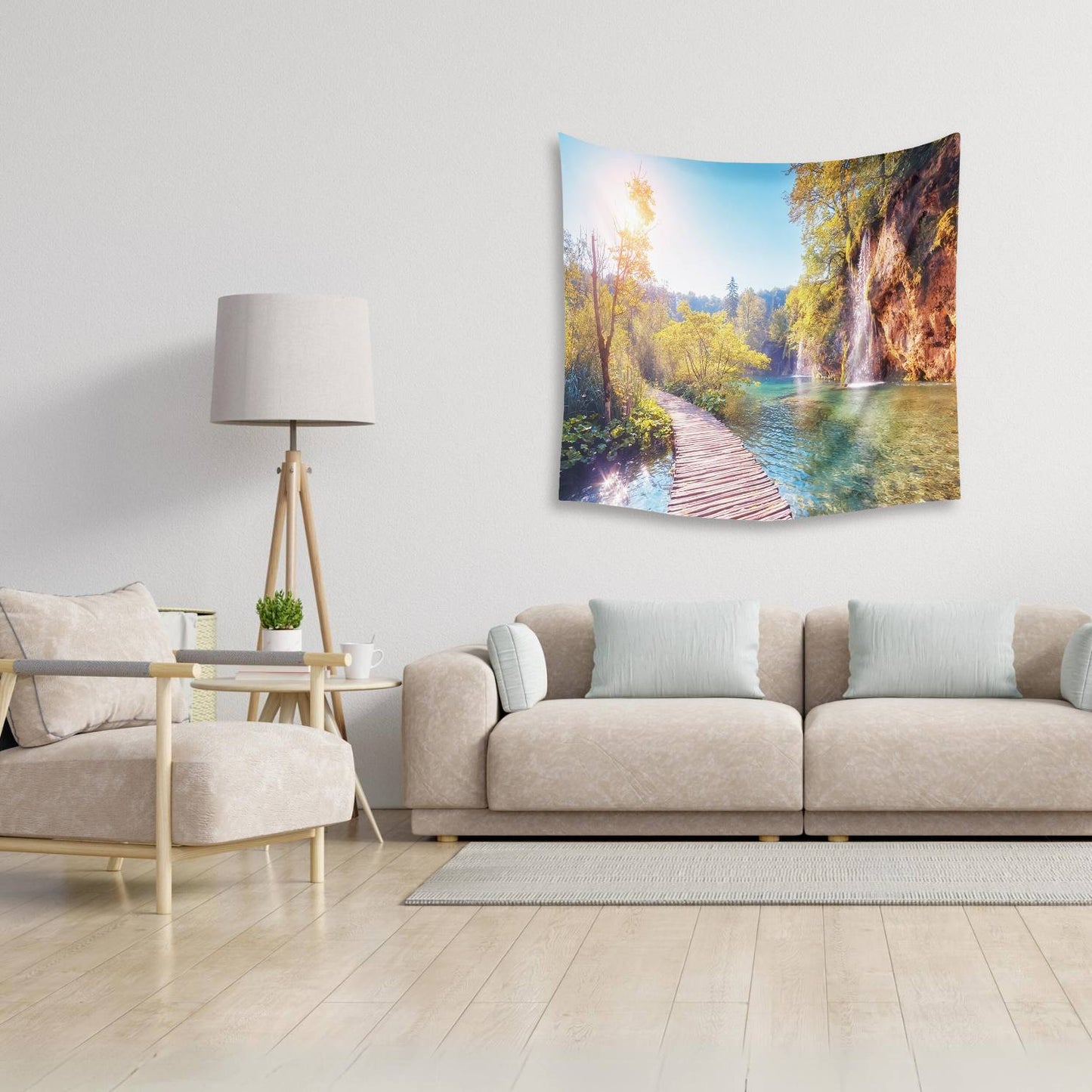 Bridge Over Water Hanging Tapestry