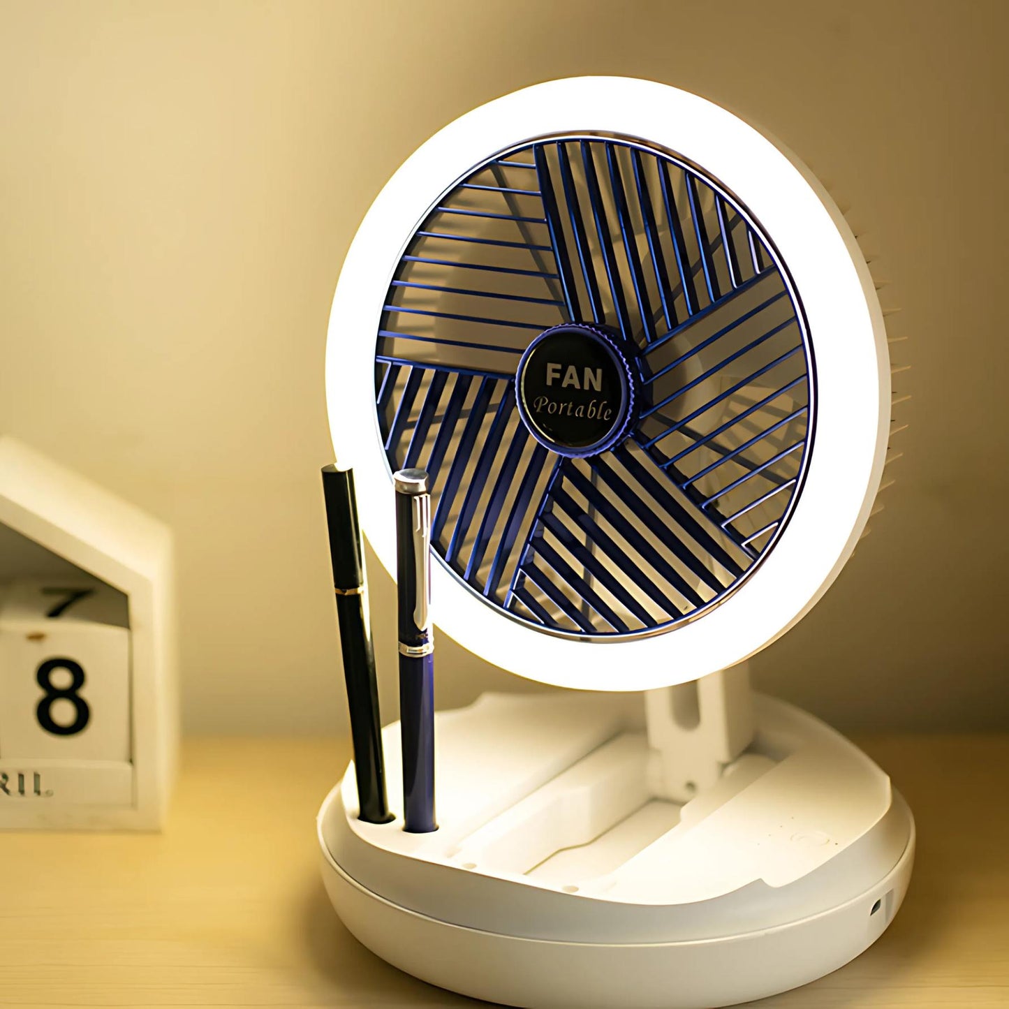 Portable All-in-One Fan and Lamp