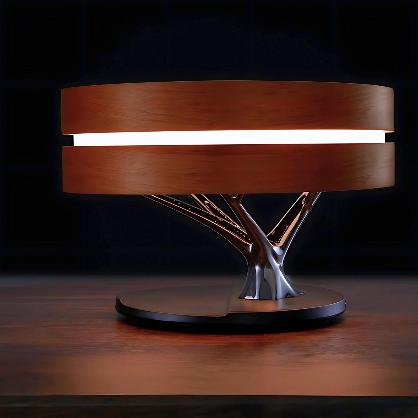 Luxury Bluetooth Speaker Wireless Charging Station Intelligent Tree Lamp