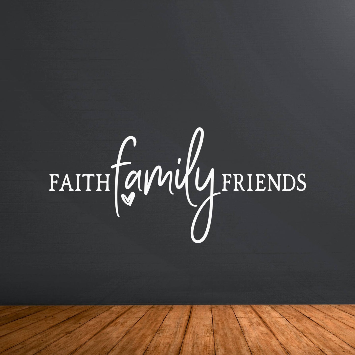 Faith Family Friends Christian Decal Wall Sticker