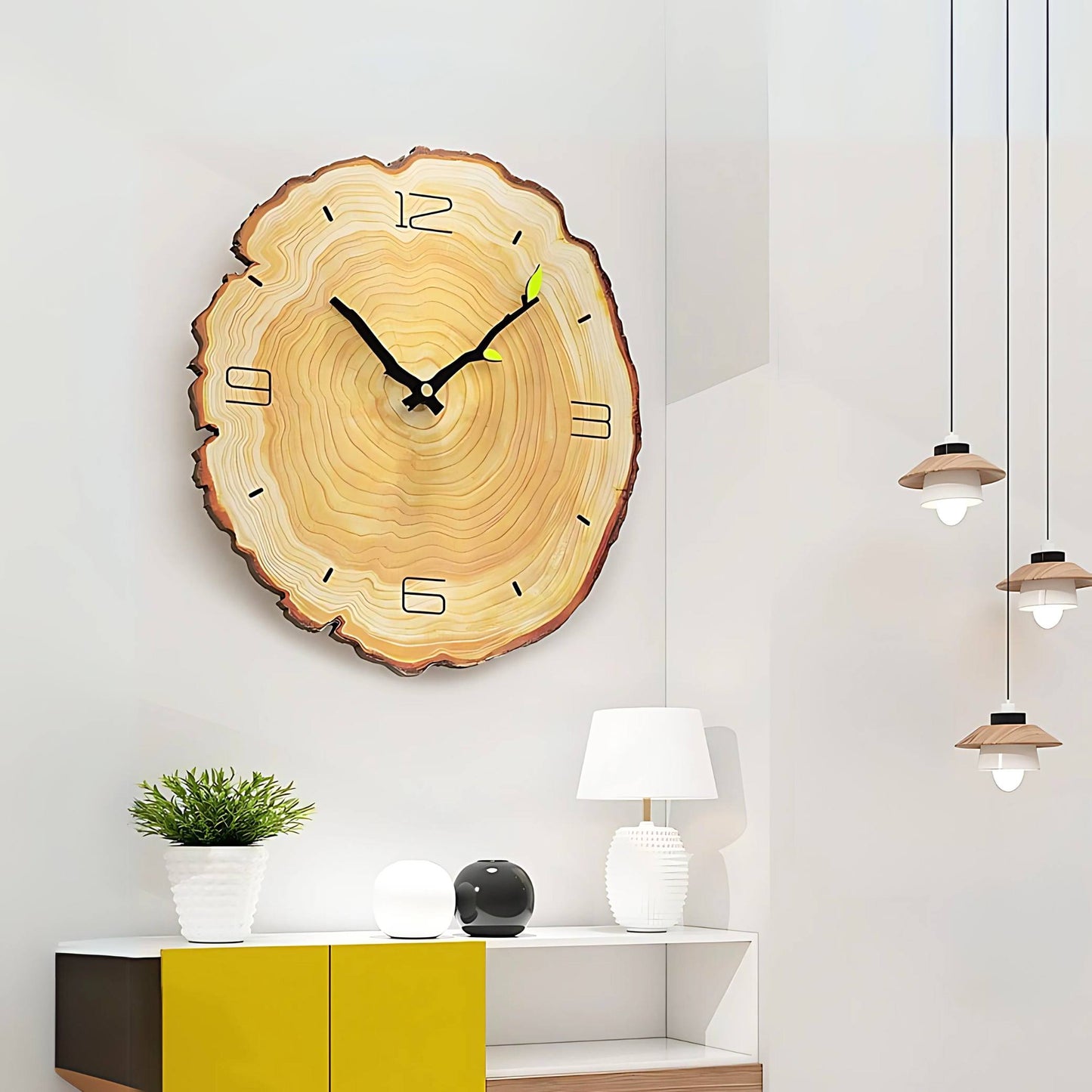 Nordic Style Wooden Wall Clock