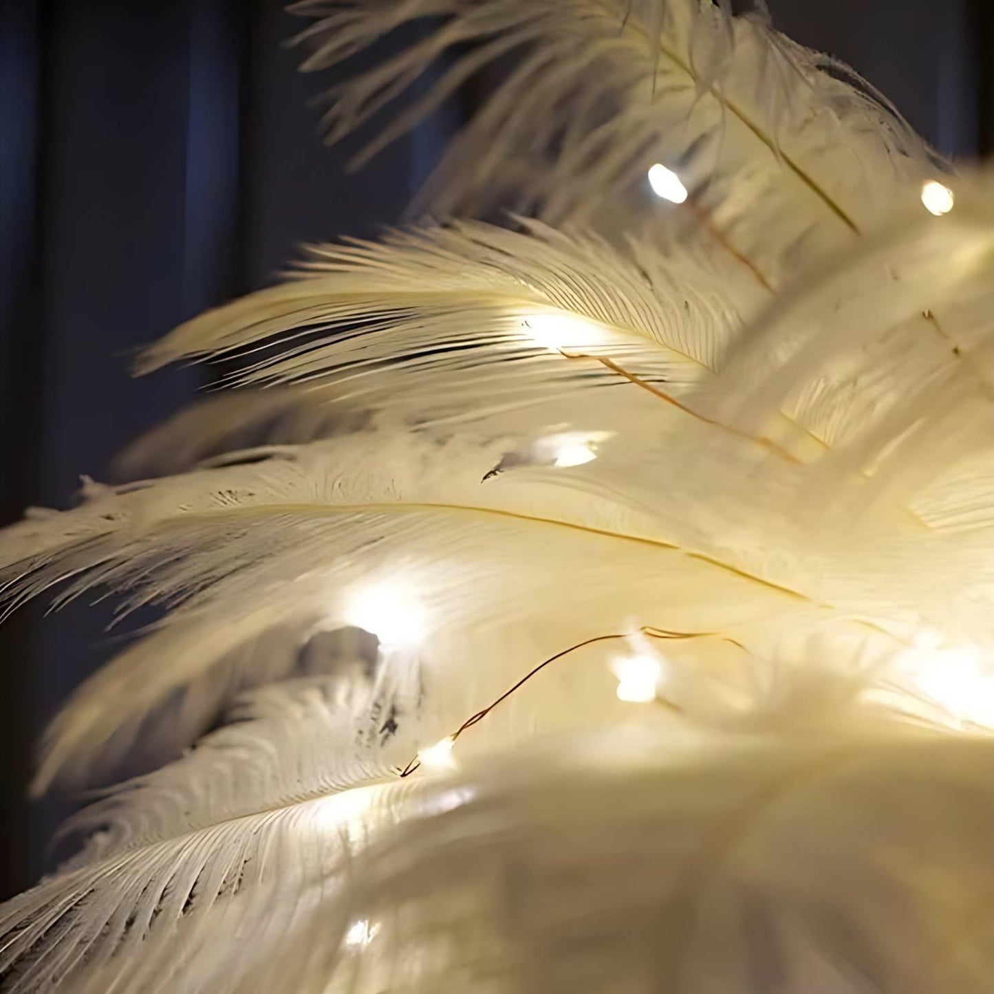 Feather Lamp Nordic Style Bedside Light
