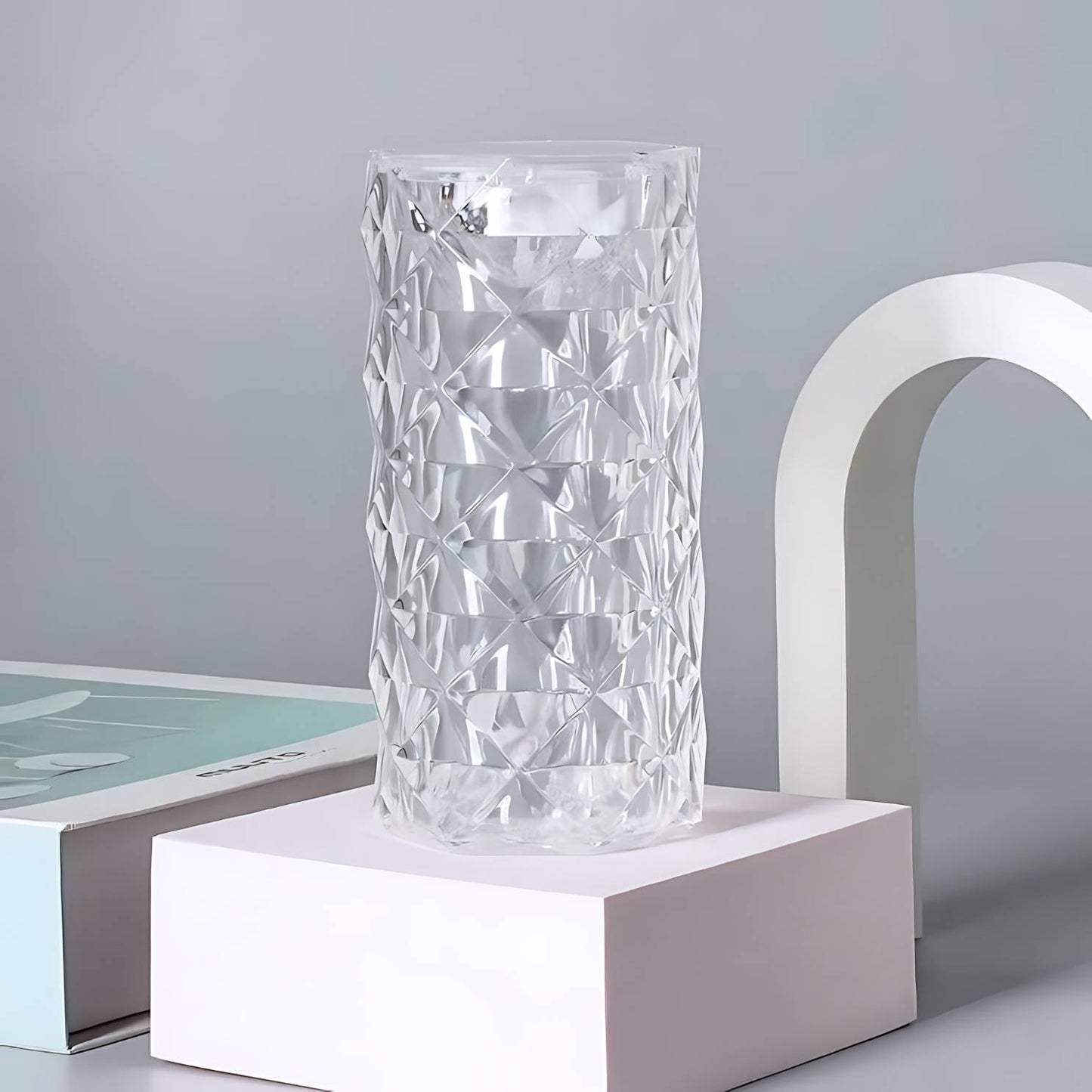Crystal USB Touch Lamp Glass Diamond Projection Light