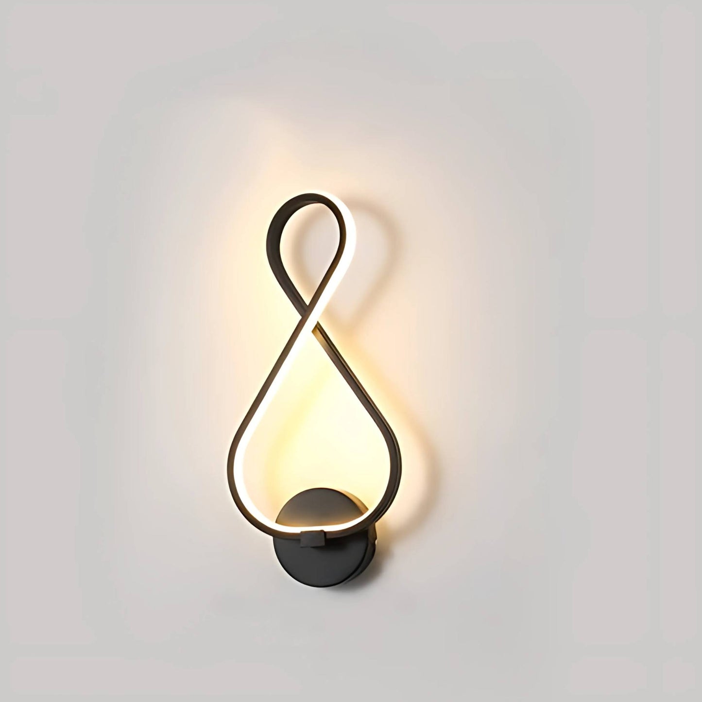 Nordic Minimalist Musical Note Wall Lamp