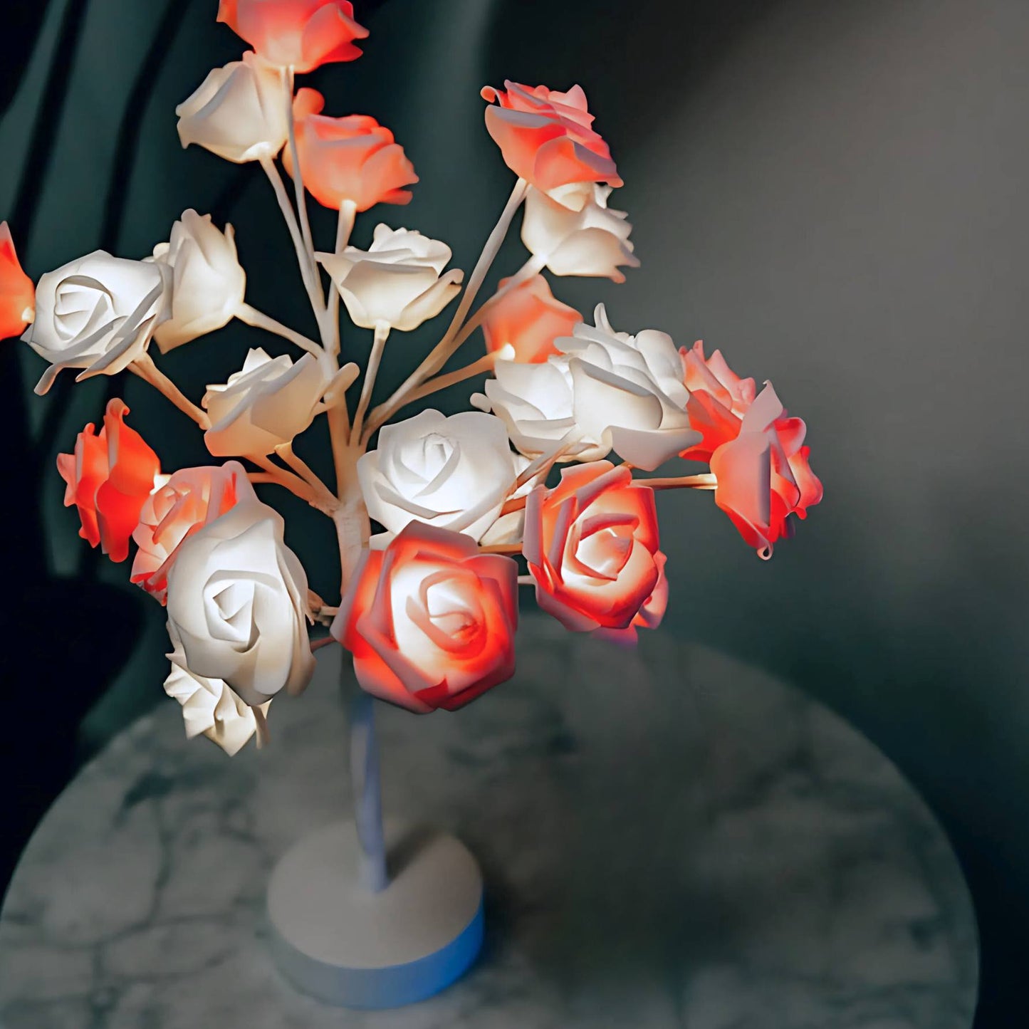 Rose Flower Table Lamp Bonsai Tree LED Night Light