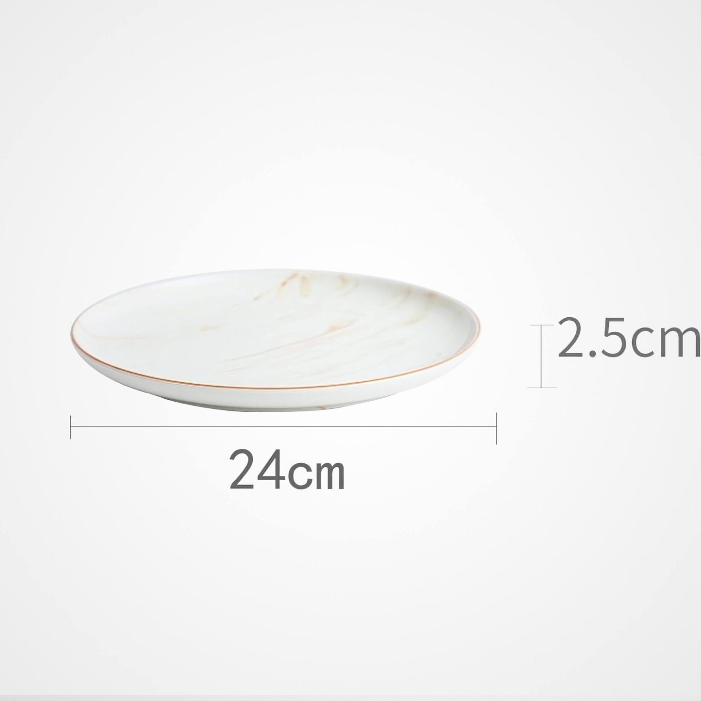 Marbled Ceramic Kitchenware Cream Bowls And Dishes