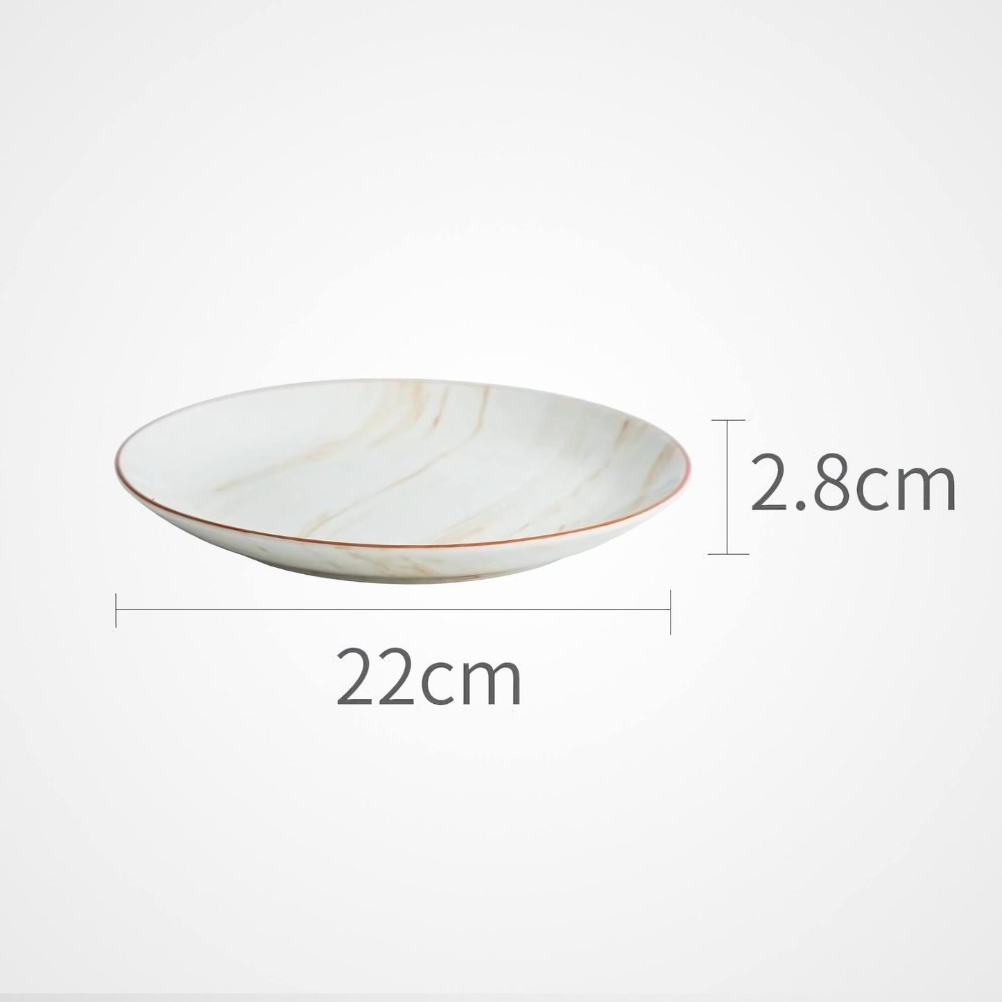 Marbled Ceramic Kitchenware Cream Bowls And Dishes