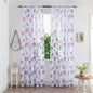 Mesh Flower Print Curtains