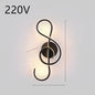 Nordic Minimalist Musical Note Wall Lamp