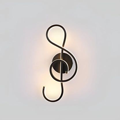 Nordic Minimalist Musical Note Wall Lamp