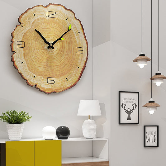 Nordic Style Wooden Wall Clock