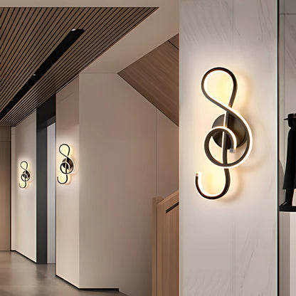 Nordic Minimalist Musical Note Wall Lamp