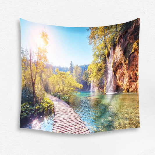 Bridge Over Water Hanging Tapestry