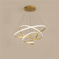 Luxury Hanging Golden Rings Chandelier Light Piece