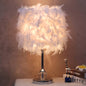 Feather Bedside Table Lamp