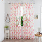 Mesh Flower Print Curtains