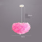 Modern Minimalist Feather Heart Chandelier