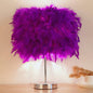 Feather Bedside Table Lamp