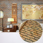 Brick and Stone Print Self-Adhesive Waterproof Wallpaper