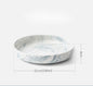 Nordic Blue Marble Print Porcelain Tableware Dishes