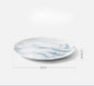 Nordic Blue Marble Print Porcelain Tableware Dishes