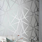 Simple Geometric Line Pattern Non-Woven Wallpaper