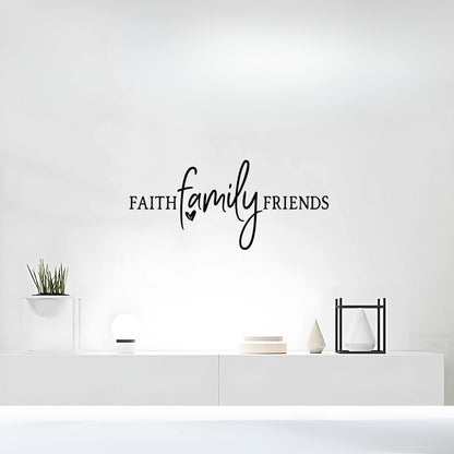 Faith Family Friends Christian Decal Wall Sticker