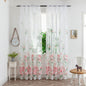 Mesh Flower Print Curtains