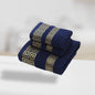 Golden Print Wrapped Bath Towel Set