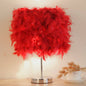 Feather Bedside Table Lamp