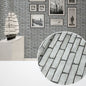 Brick and Stone Print Self-Adhesive Waterproof Wallpaper