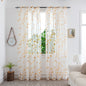 Mesh Flower Print Curtains