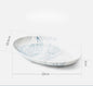 Nordic Blue Marble Print Porcelain Tableware Dishes