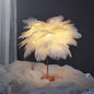 Feather Lamp Nordic Style Bedside Light