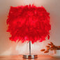 Feather Bedside Table Lamp