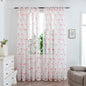 Mesh Flower Print Curtains