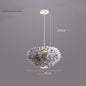 Modern Minimalist Feather Heart Chandelier