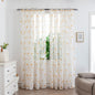 Mesh Flower Print Curtains