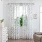 Mesh Flower Print Curtains