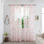 Mesh Flower Print Curtains