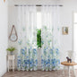 Mesh Flower Print Curtains